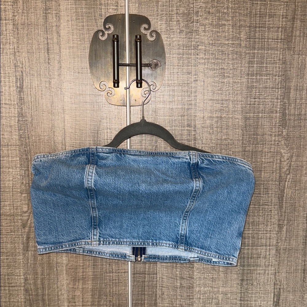 Blue Denim Crop Top‎ - Picture 10 of 17